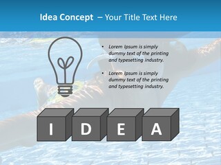 Recreation Blue Child PowerPoint Template