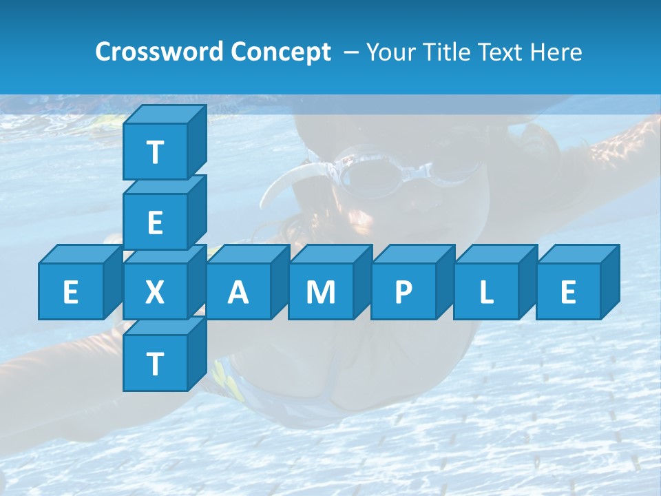 Recreation Blue Child PowerPoint Template