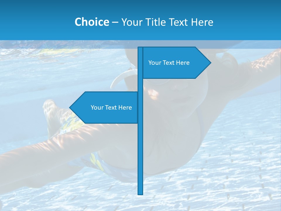 Recreation Blue Child PowerPoint Template