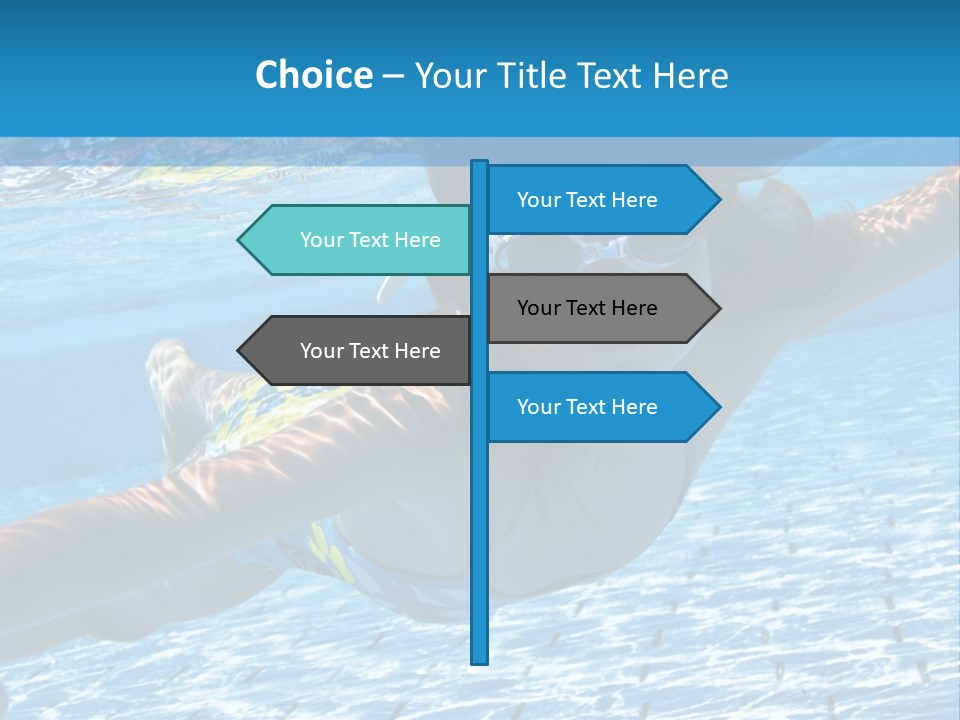 Recreation Blue Child PowerPoint Template