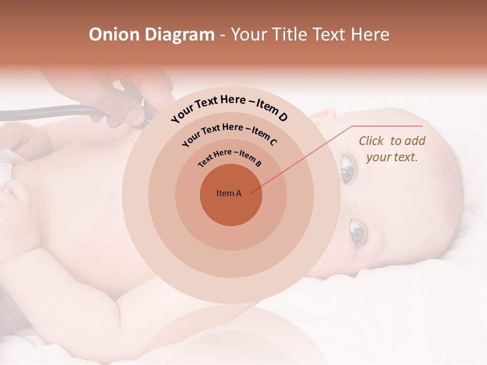 A Baby Being Examined By A Doctor With A Stethoscope PowerPoint Template
