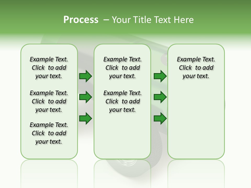 A Green Battery On Wheels With A White Background PowerPoint Template
