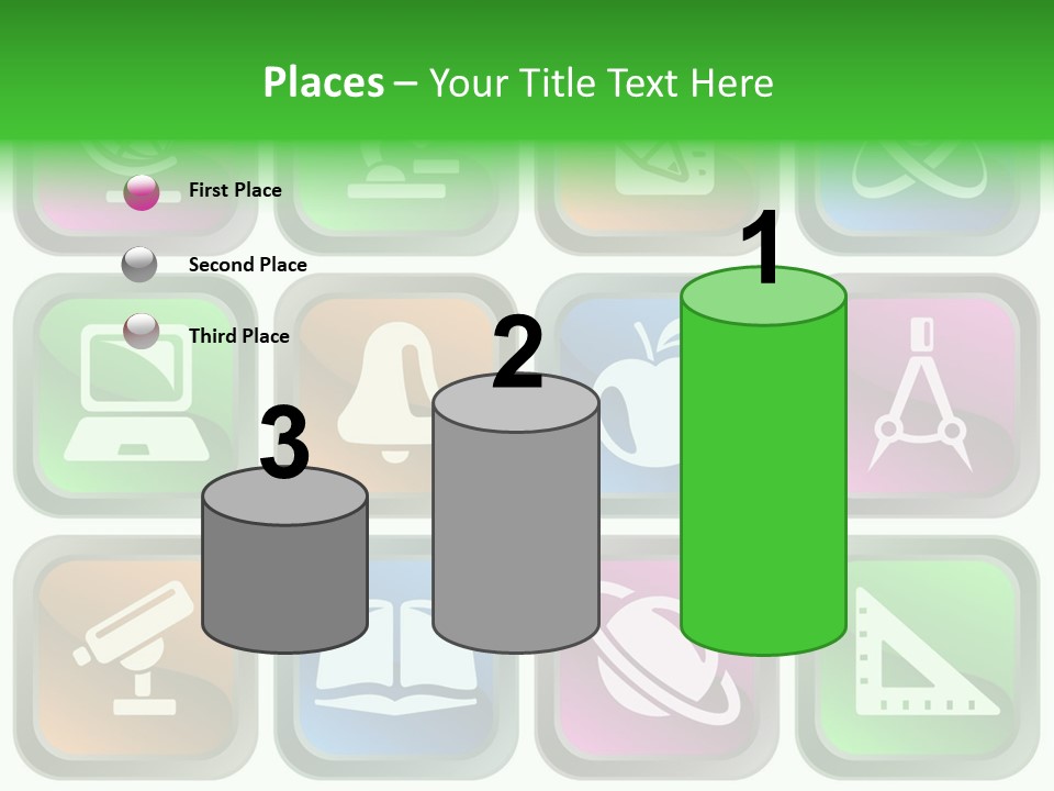Computer Illustration Physics PowerPoint Template