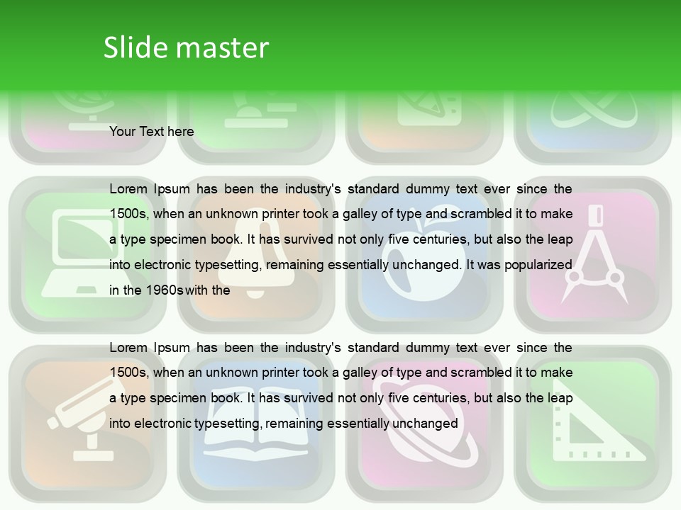 Computer Illustration Physics PowerPoint Template