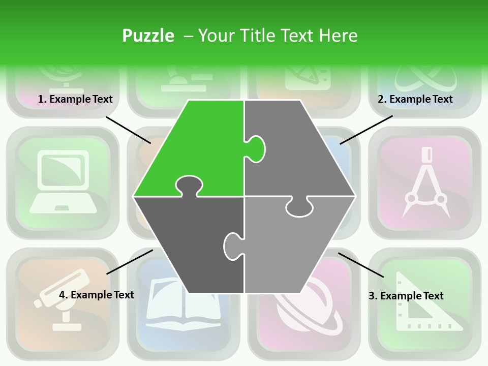 Computer Illustration Physics PowerPoint Template