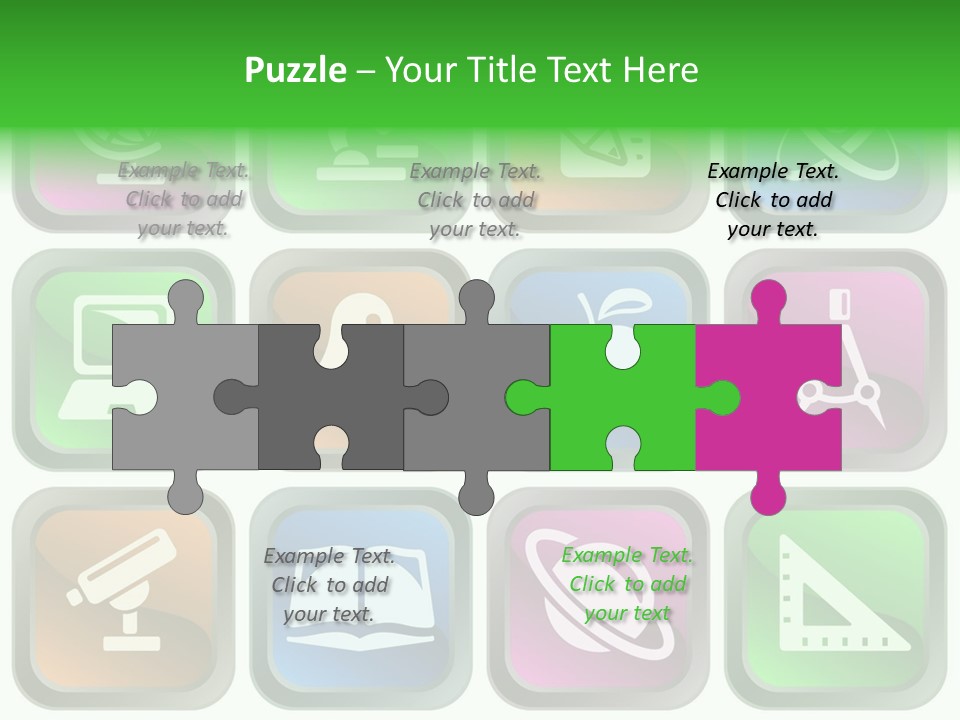 Computer Illustration Physics PowerPoint Template