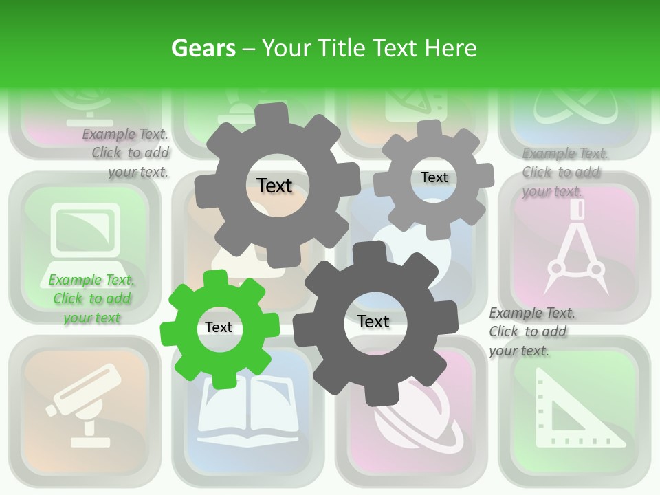 Computer Illustration Physics PowerPoint Template