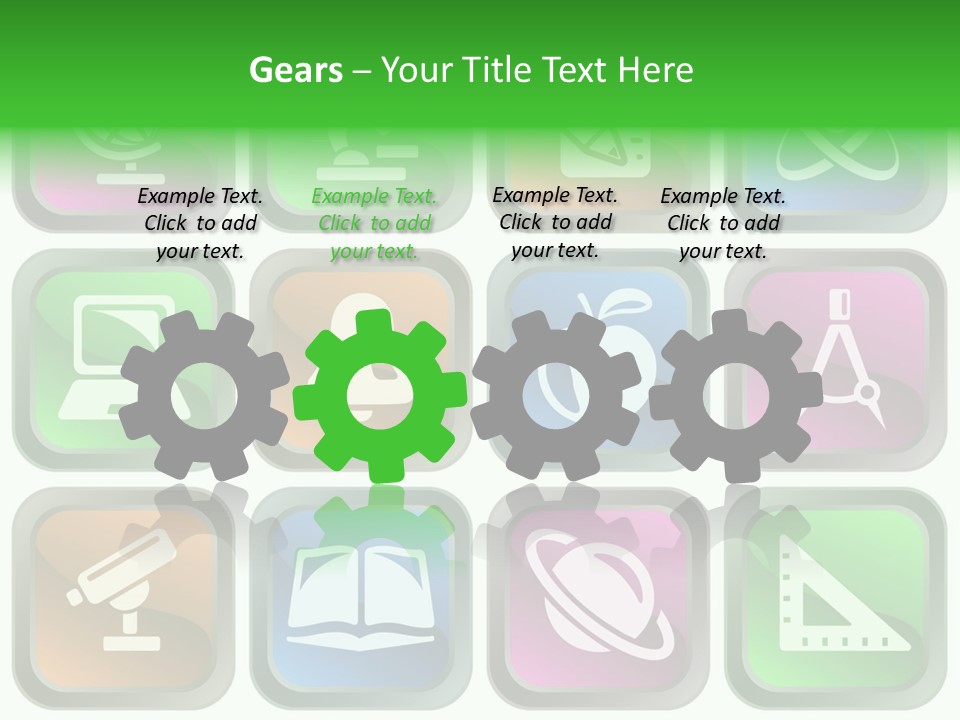 Computer Illustration Physics PowerPoint Template