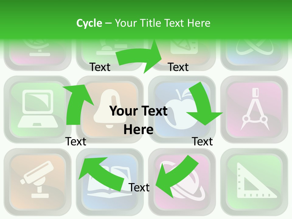 Computer Illustration Physics PowerPoint Template