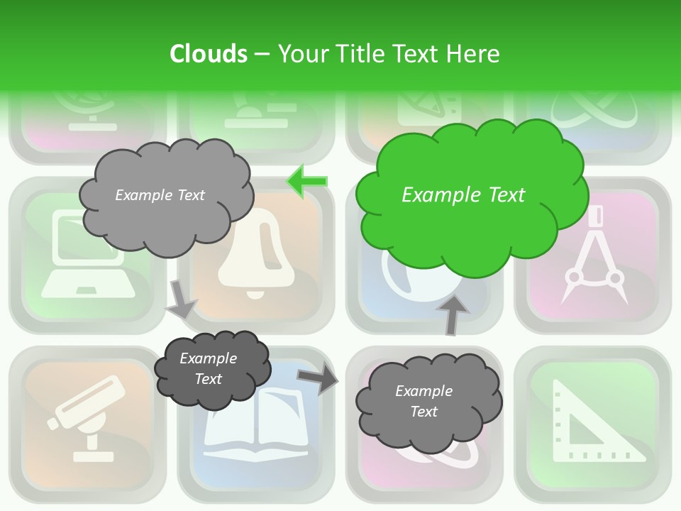 Computer Illustration Physics PowerPoint Template