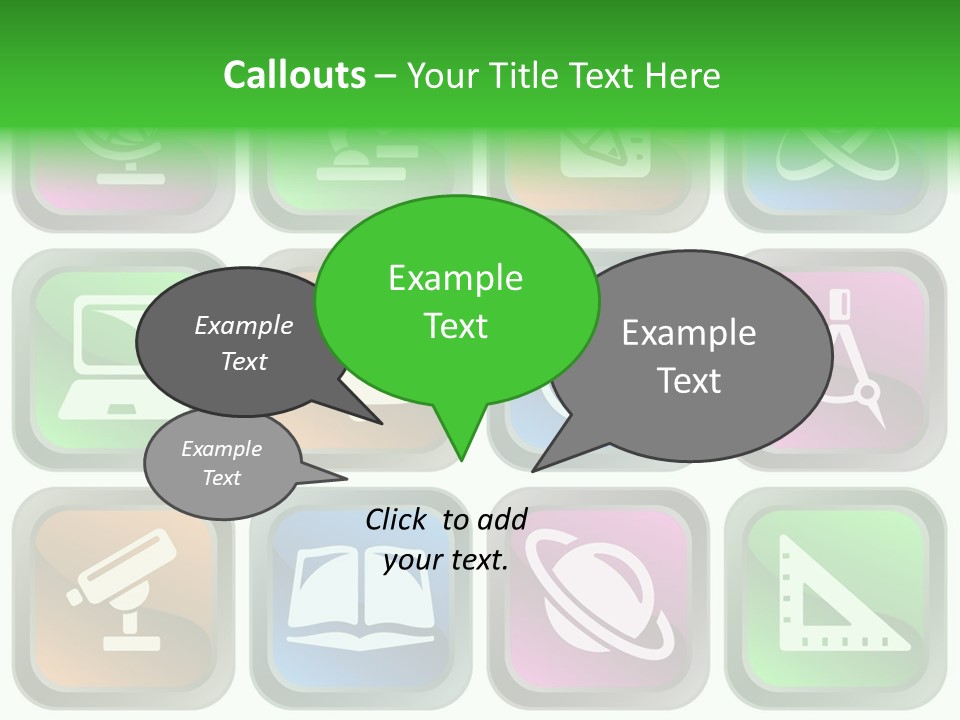 Computer Illustration Physics PowerPoint Template