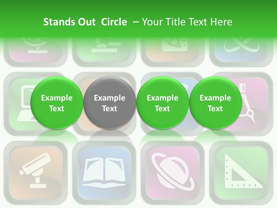 Computer Illustration Physics PowerPoint Template