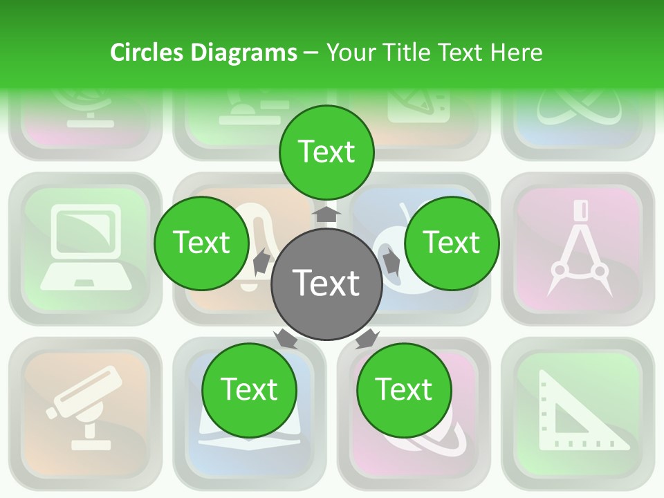 Computer Illustration Physics PowerPoint Template