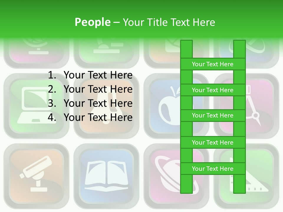 Computer Illustration Physics PowerPoint Template