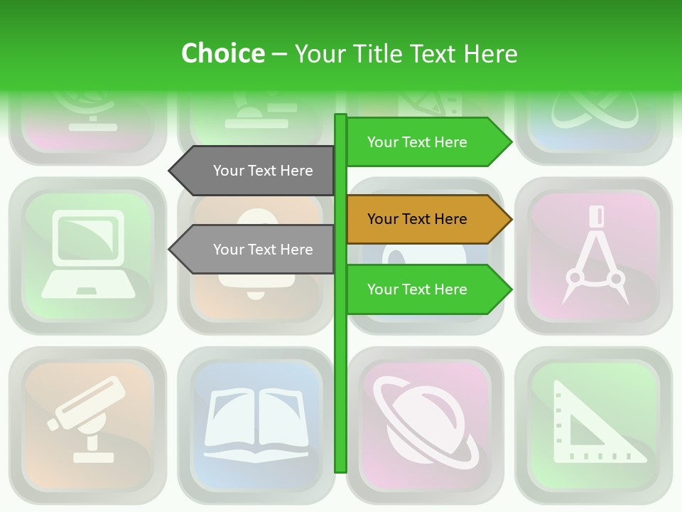 Computer Illustration Physics PowerPoint Template