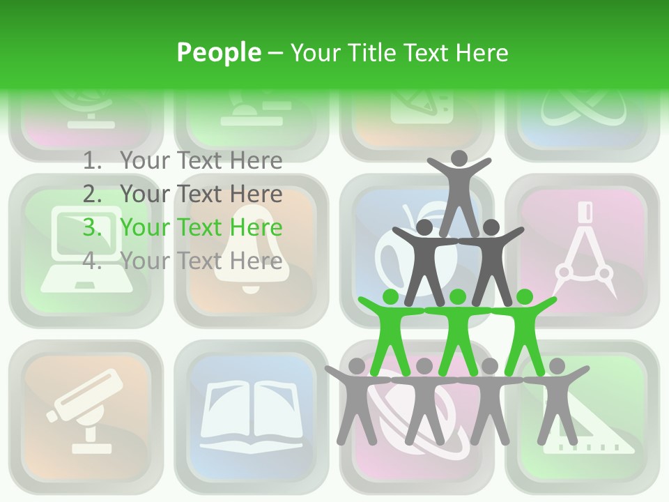 Computer Illustration Physics PowerPoint Template