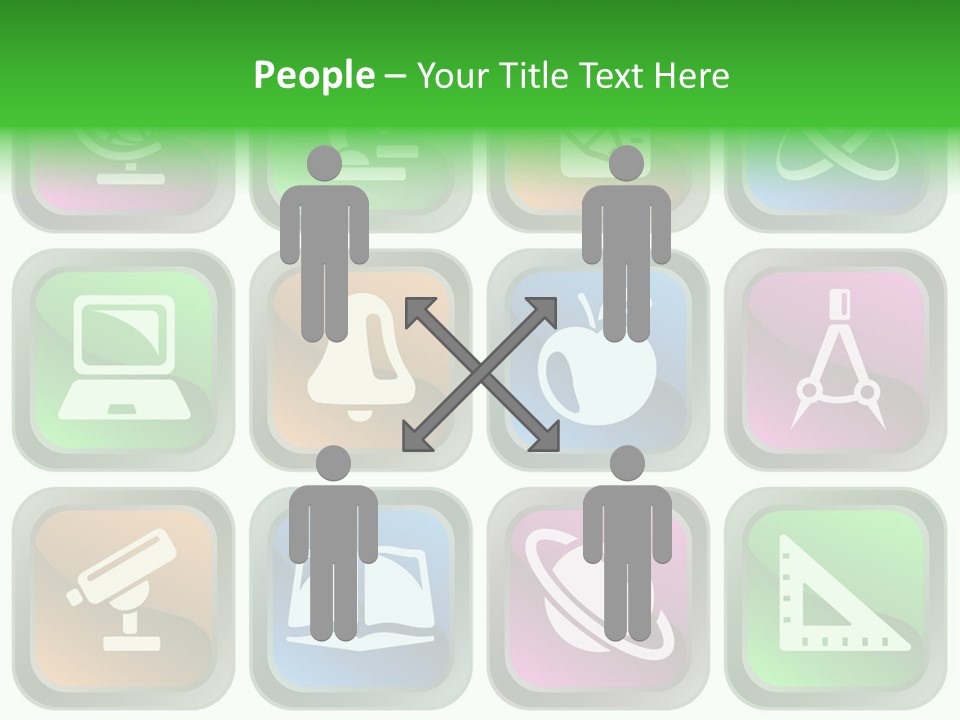 Computer Illustration Physics PowerPoint Template