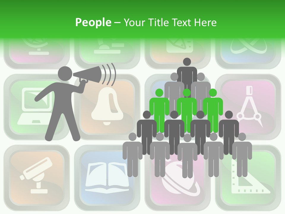 Computer Illustration Physics PowerPoint Template