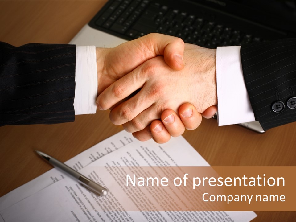 Negotiating Corporate Professional PowerPoint Template