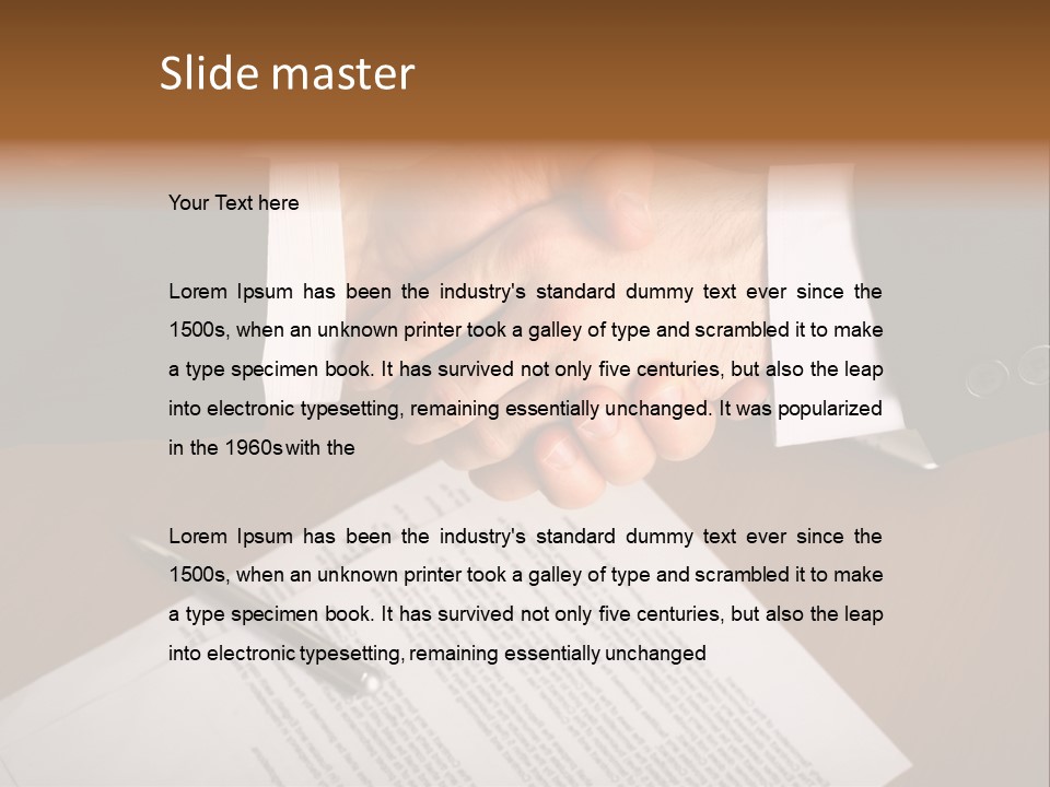 Negotiating Corporate Professional PowerPoint Template