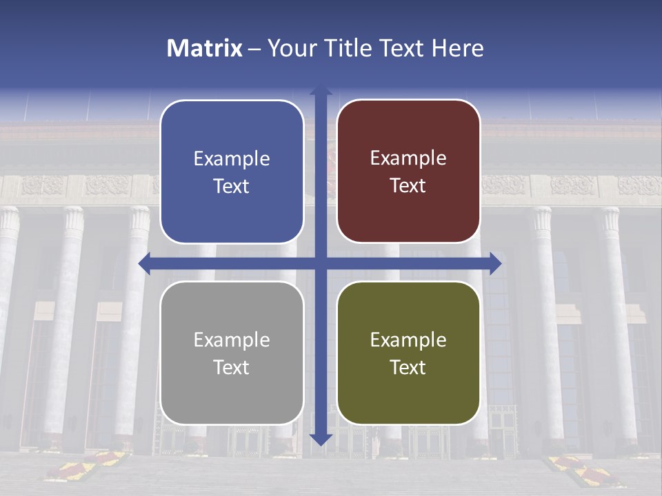 China Culture Tiananmen PowerPoint Template