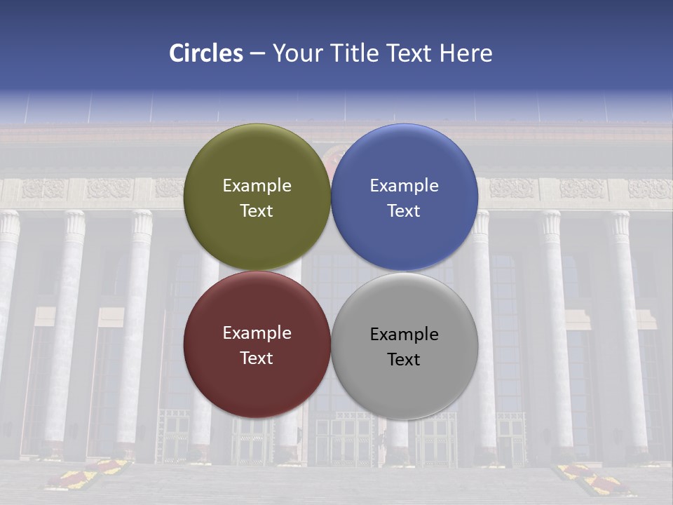 China Culture Tiananmen PowerPoint Template