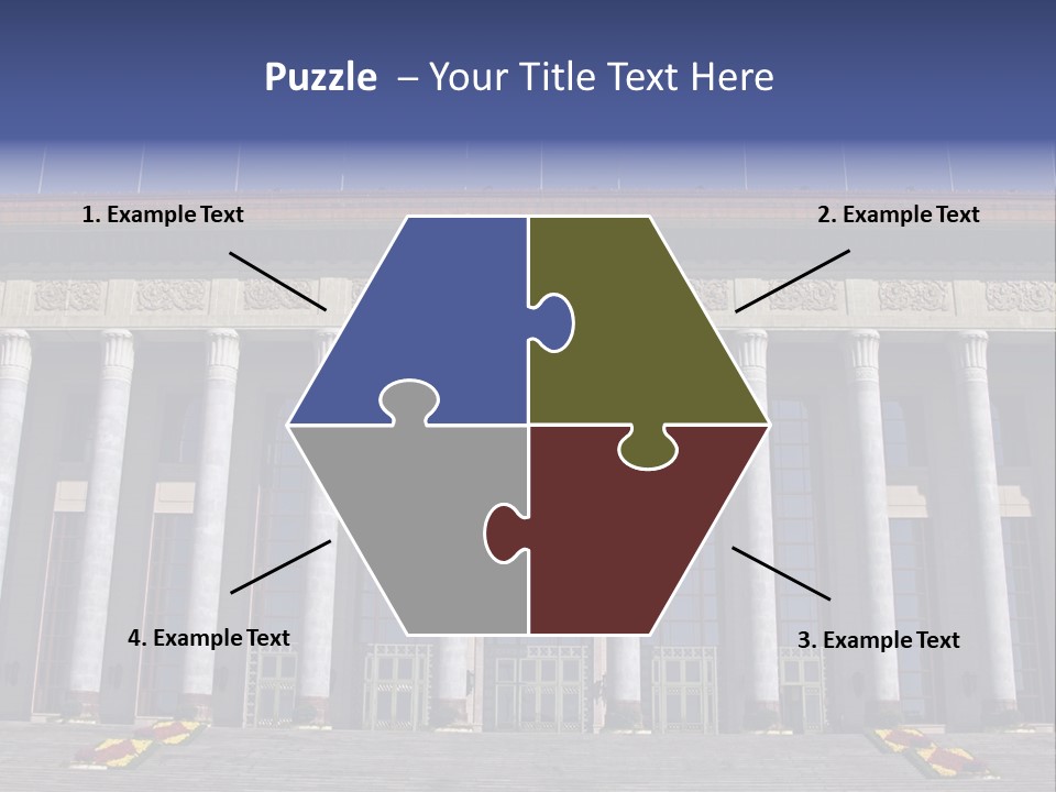 China Culture Tiananmen PowerPoint Template