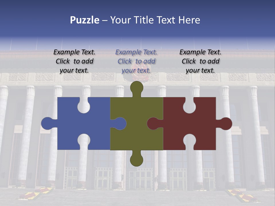 China Culture Tiananmen PowerPoint Template