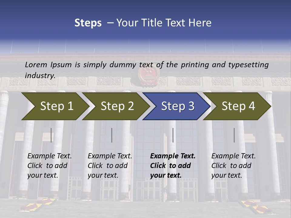 China Culture Tiananmen PowerPoint Template
