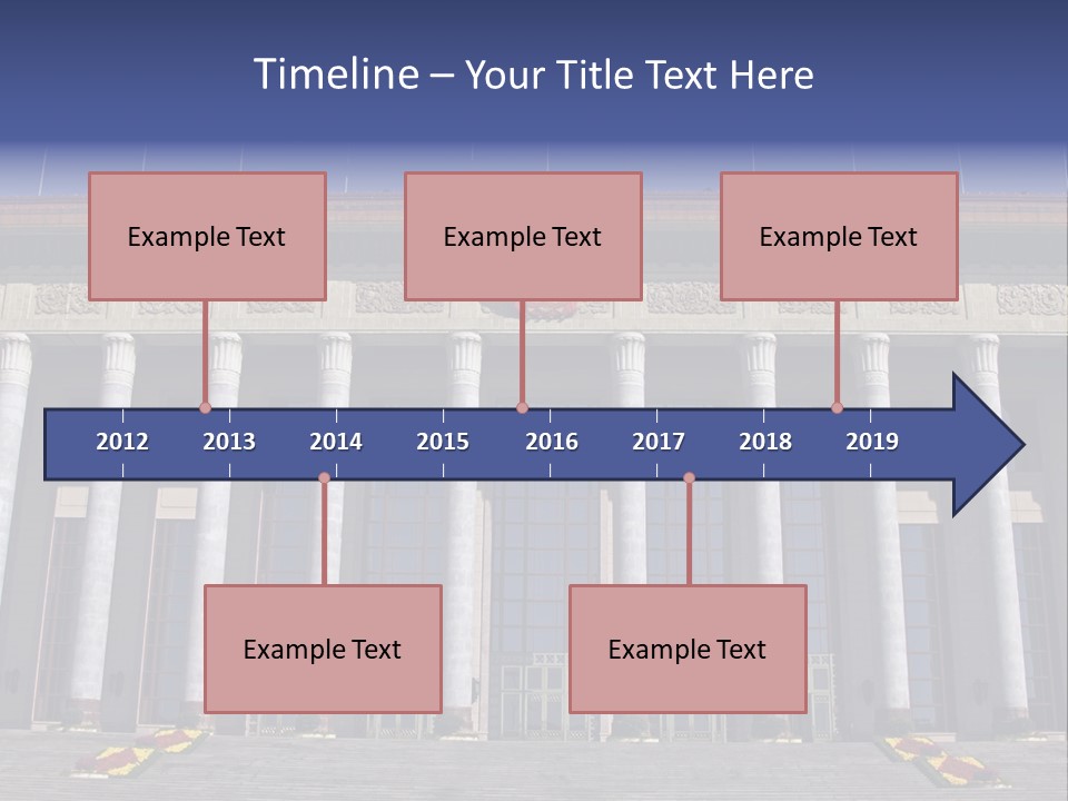 China Culture Tiananmen PowerPoint Template