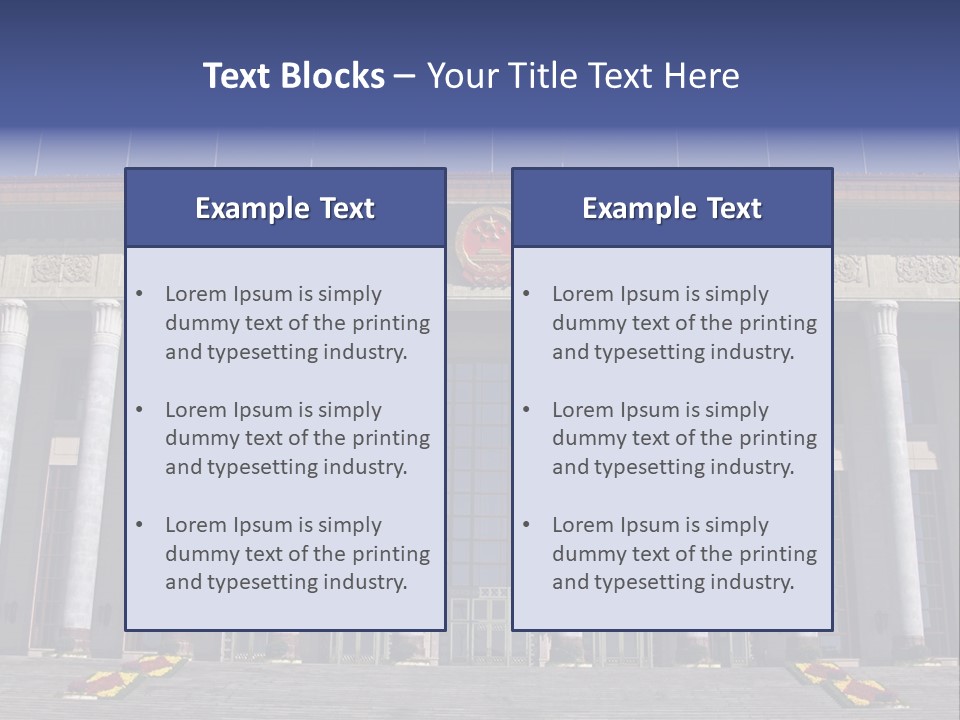 China Culture Tiananmen PowerPoint Template