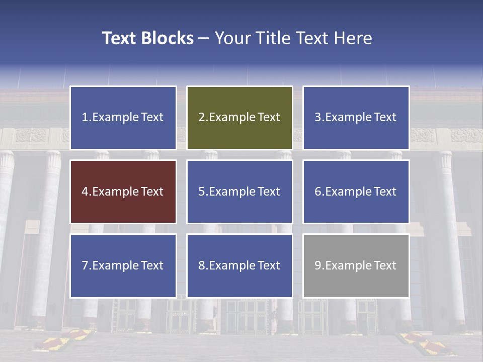 China Culture Tiananmen PowerPoint Template