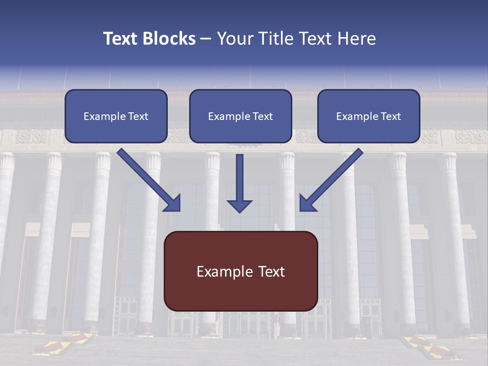 China Culture Tiananmen PowerPoint Template