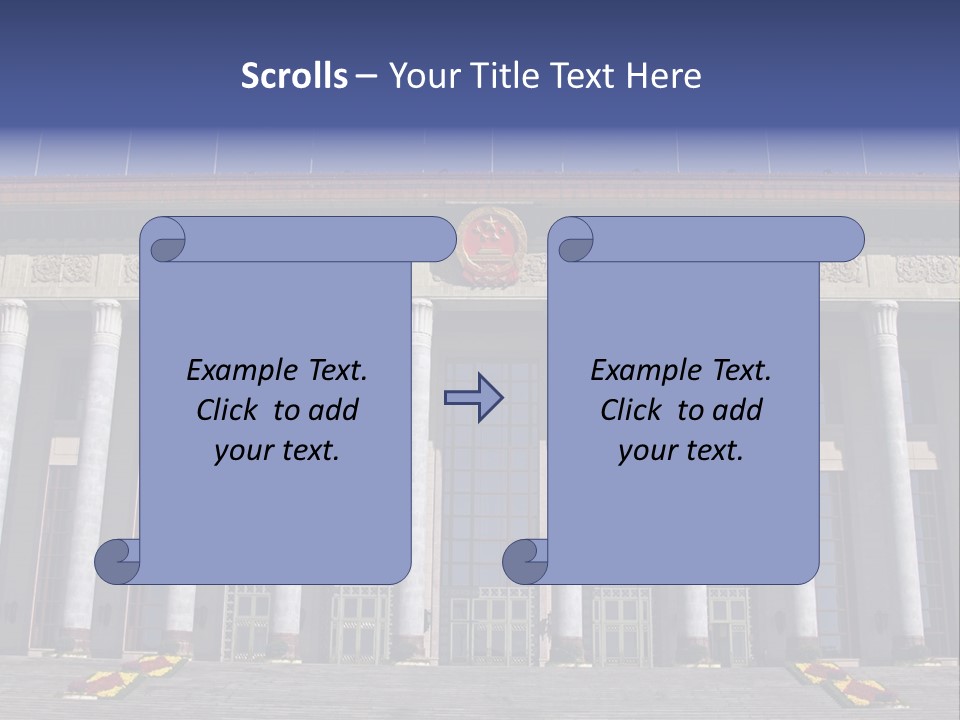 China Culture Tiananmen PowerPoint Template