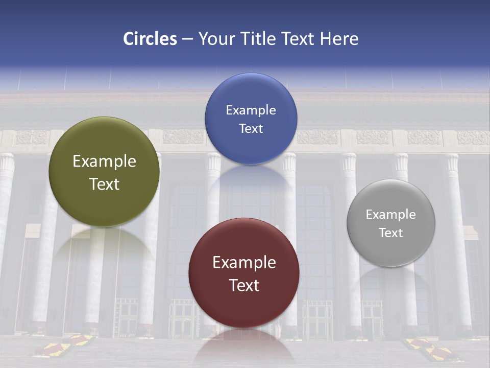 China Culture Tiananmen PowerPoint Template