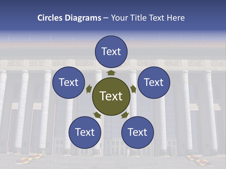 China Culture Tiananmen PowerPoint Template