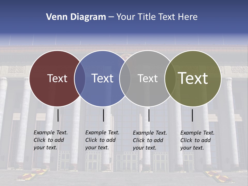 China Culture Tiananmen PowerPoint Template