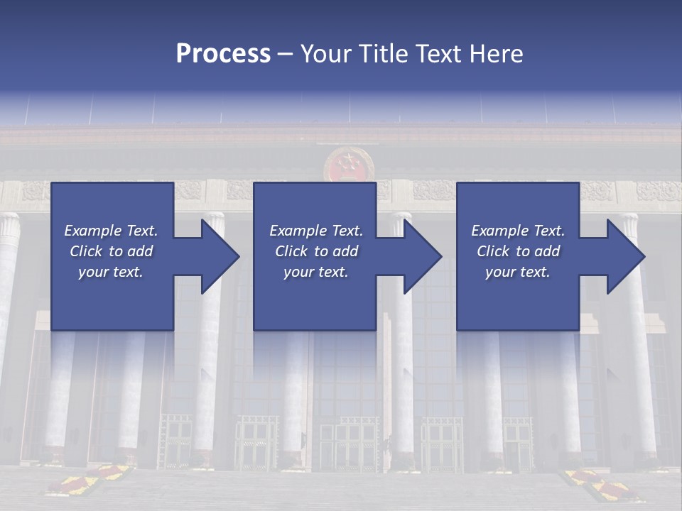 China Culture Tiananmen PowerPoint Template