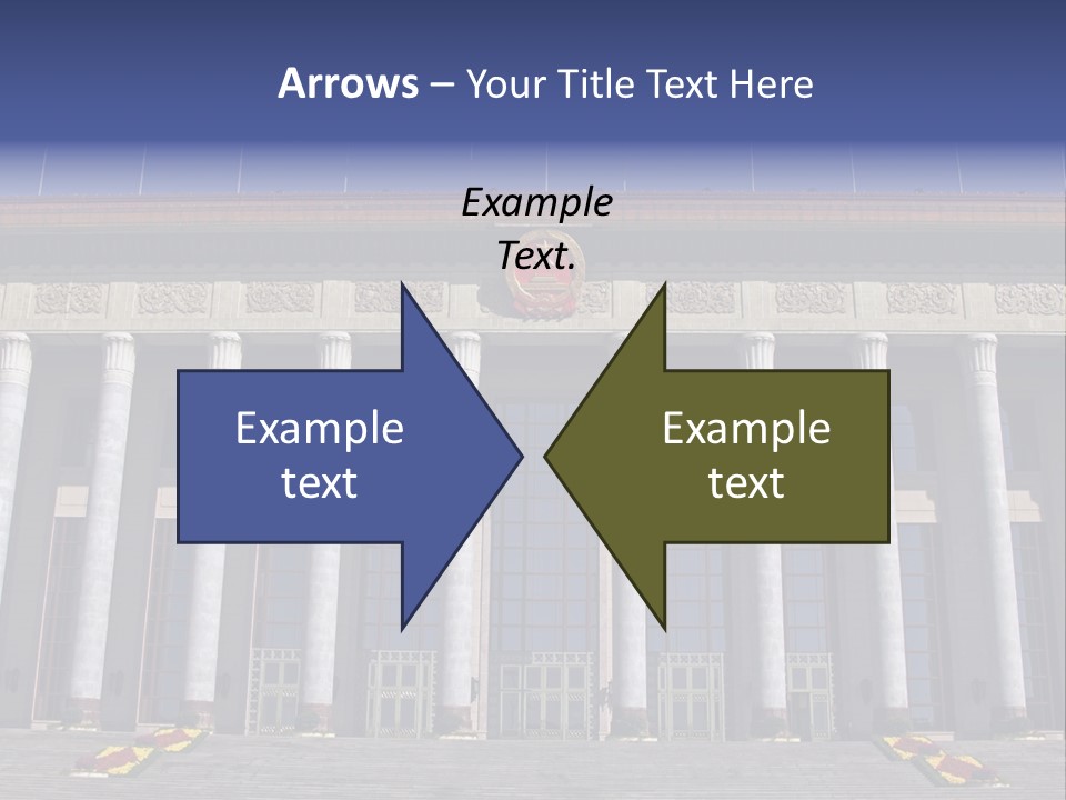 China Culture Tiananmen PowerPoint Template