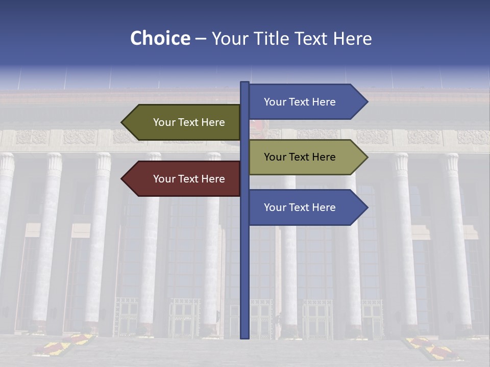China Culture Tiananmen PowerPoint Template