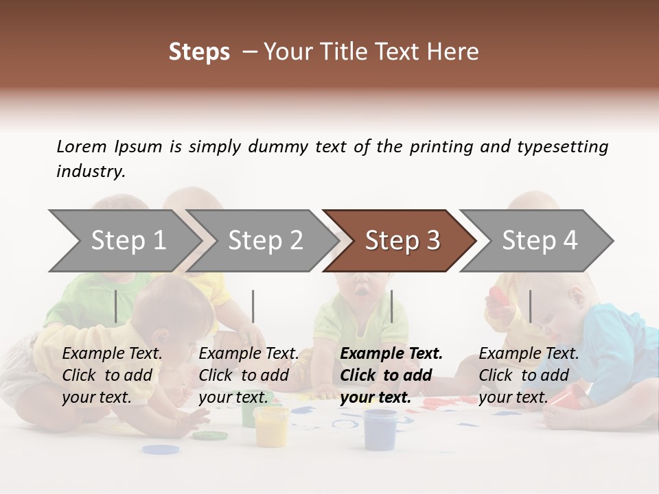 Childhood Artist Cheerful PowerPoint Template