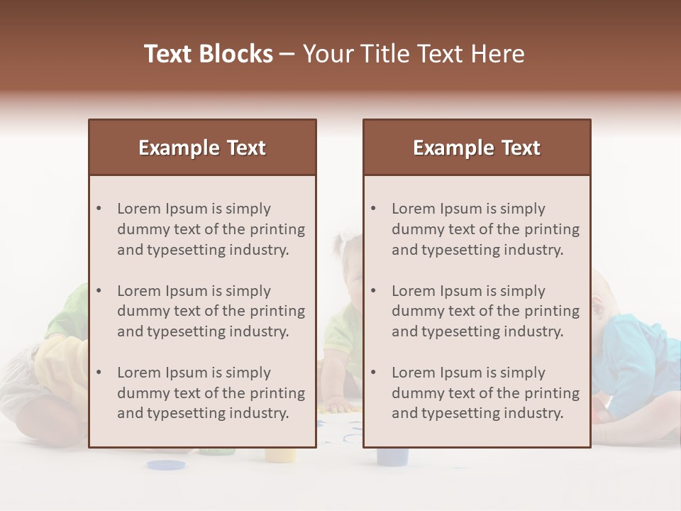 Childhood Artist Cheerful PowerPoint Template