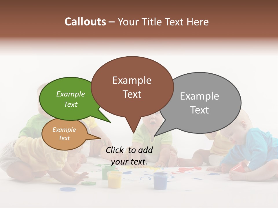Childhood Artist Cheerful PowerPoint Template