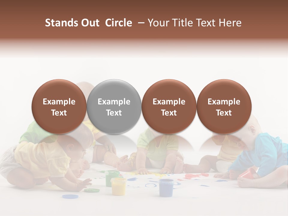 Childhood Artist Cheerful PowerPoint Template