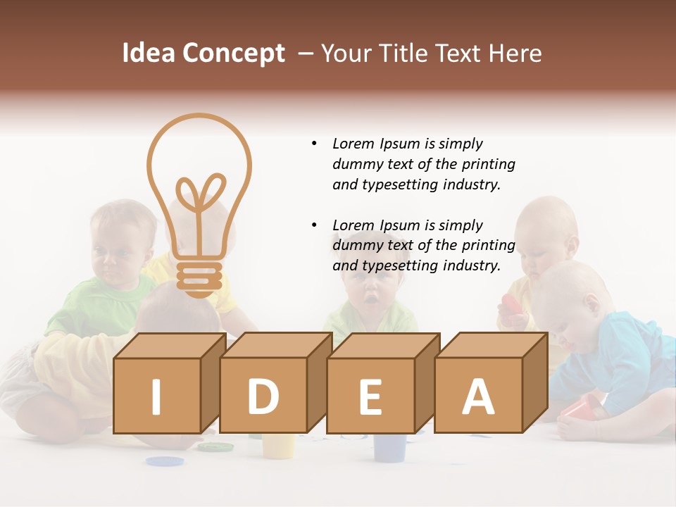 Childhood Artist Cheerful PowerPoint Template