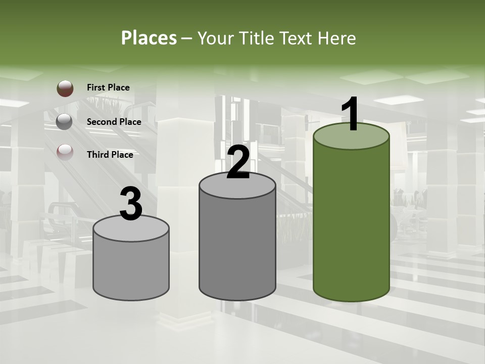 Display Window Escalator PowerPoint Template