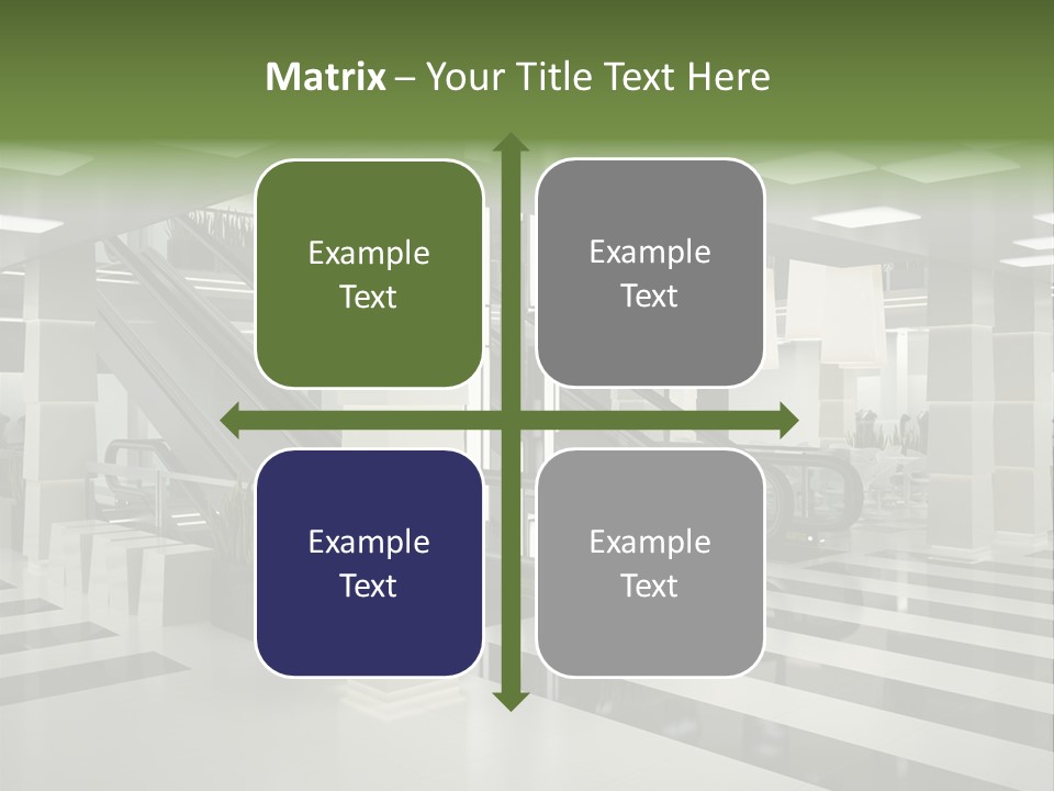 Display Window Escalator PowerPoint Template