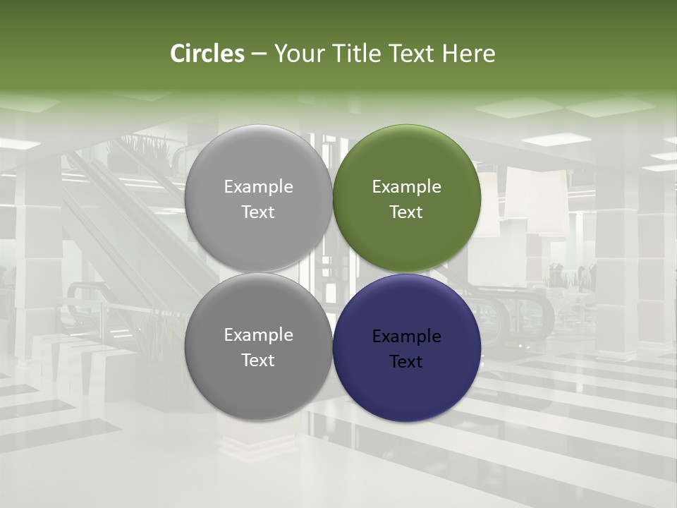 Display Window Escalator PowerPoint Template