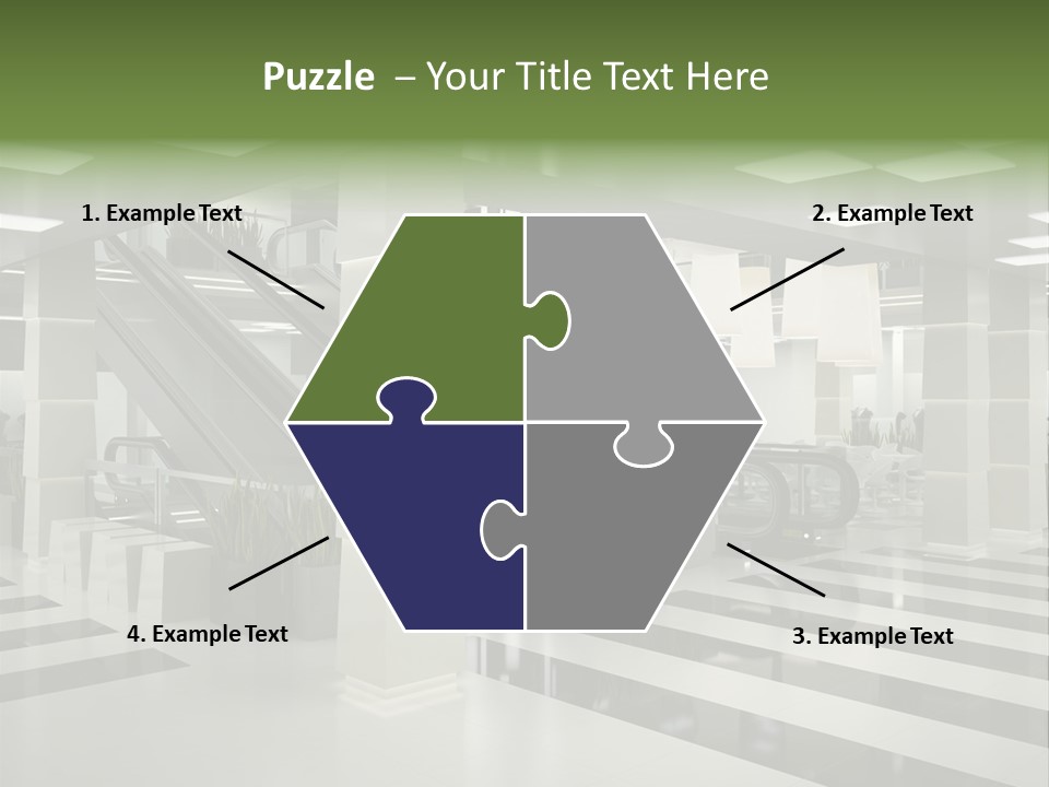 Display Window Escalator PowerPoint Template