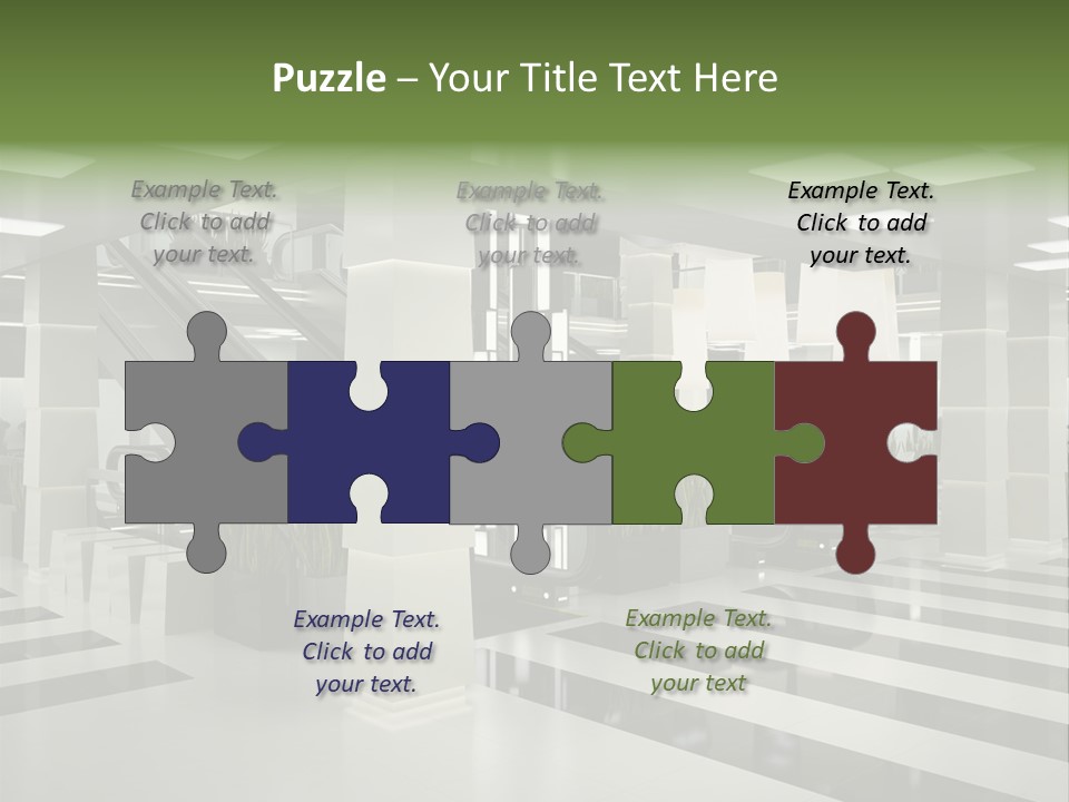 Display Window Escalator PowerPoint Template